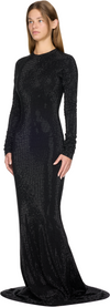 VETEMENTS Iced-Out Longsleeve Maxi Dress