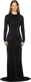 VETEMENTS Iced-Out Longsleeve Maxi Dress