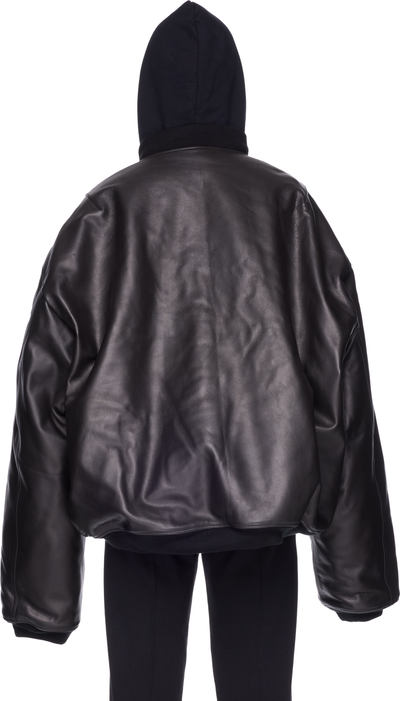 VETEMENTS Leather Bomber Jacket