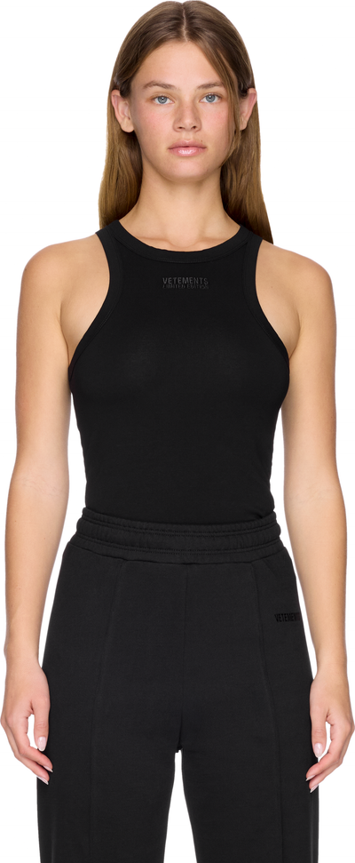 VETEMENTS Embroidered Logo Tank Top