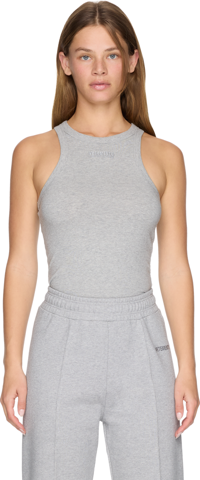 VETEMENTS Embroidered Logo Tank Top