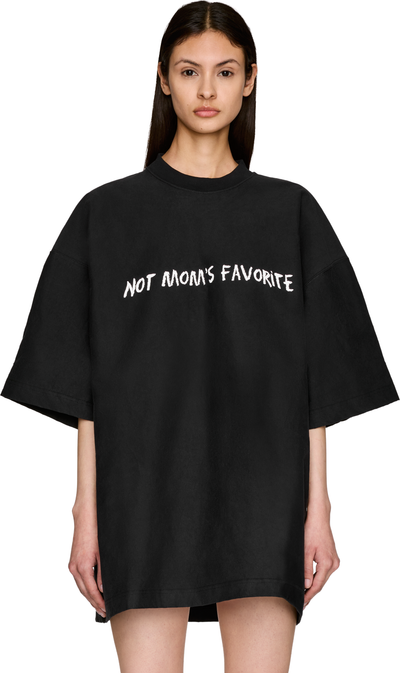 VETEMENTS Not Mom's Favourite Metalized Wrinkled T-Shirt