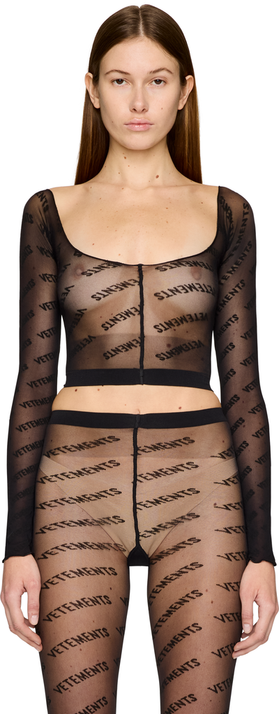 VETEMENTS Logo Stockings Top