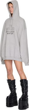 VETEMENTS I'm Retired Oversized Hoodie Top