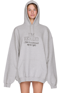 Picture of I'm Retired Oversized Hoodie Top
