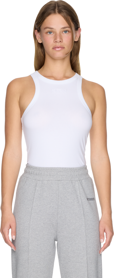 VETEMENTS Embroidered Logo Tank Top