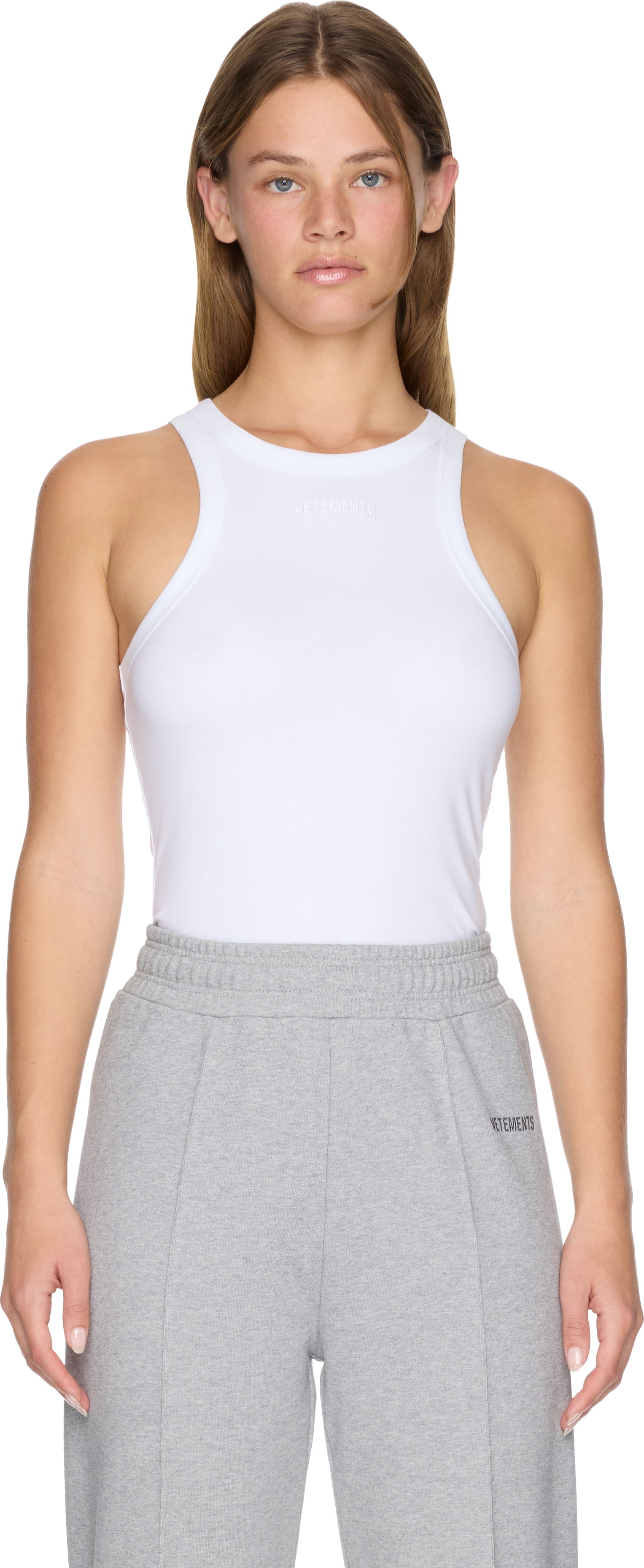 VETEMENTS Embroidered Logo Tank Top