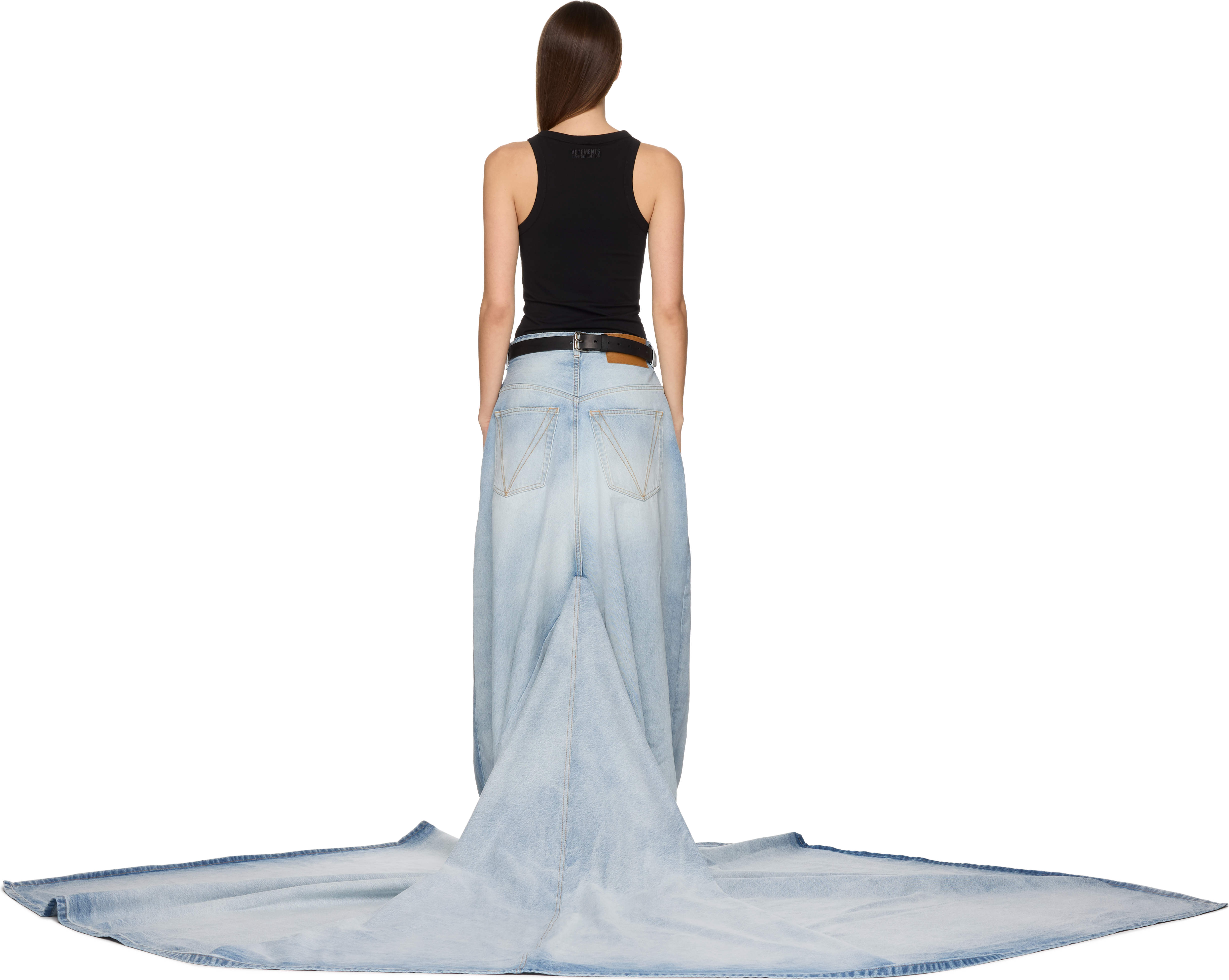 VETEMENTS Red Carpet Train Jeans