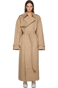 Picture of Metalized Wrinkled Trench Coat