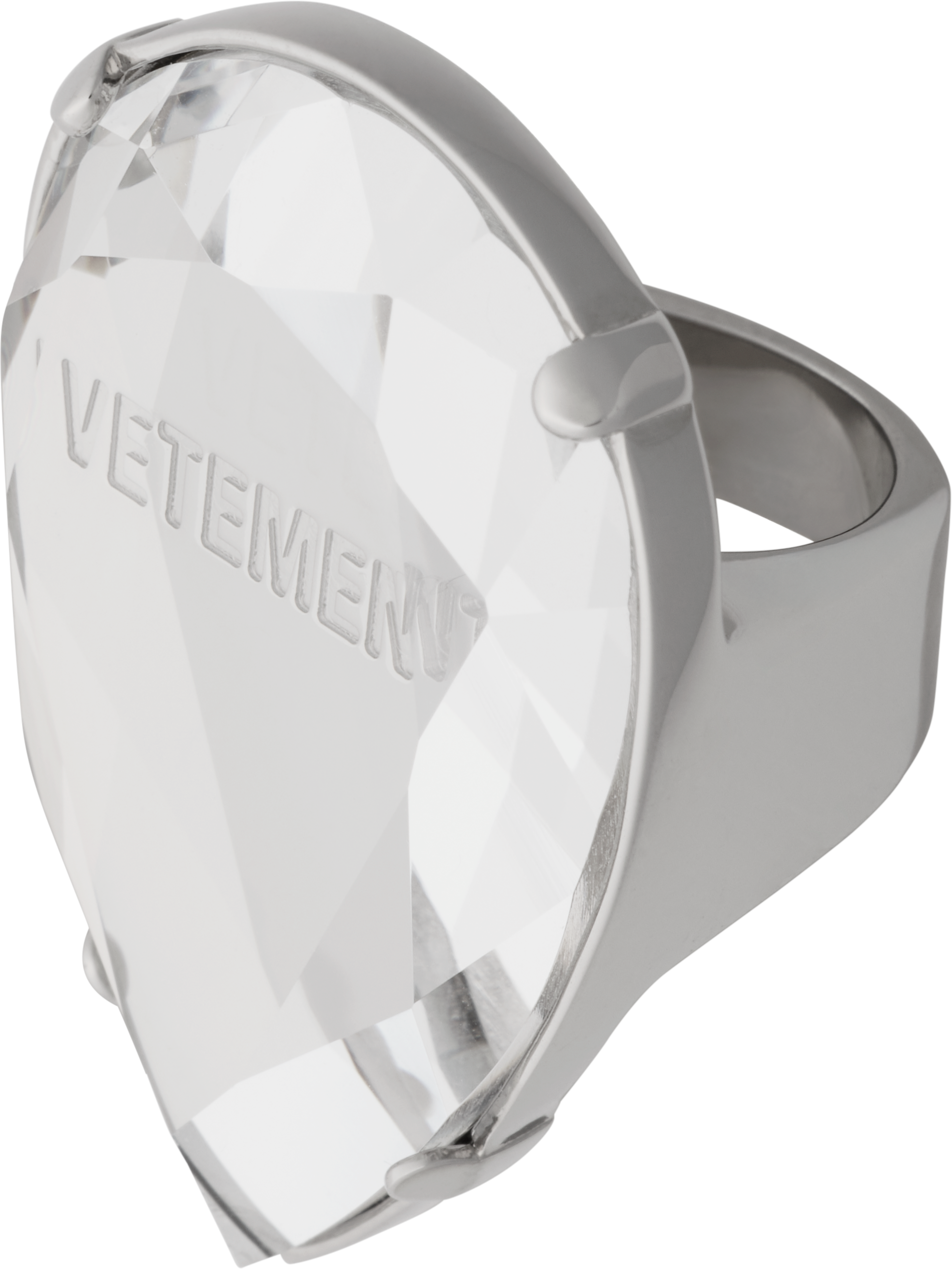 VETEMENTS Pear Crystal Ring