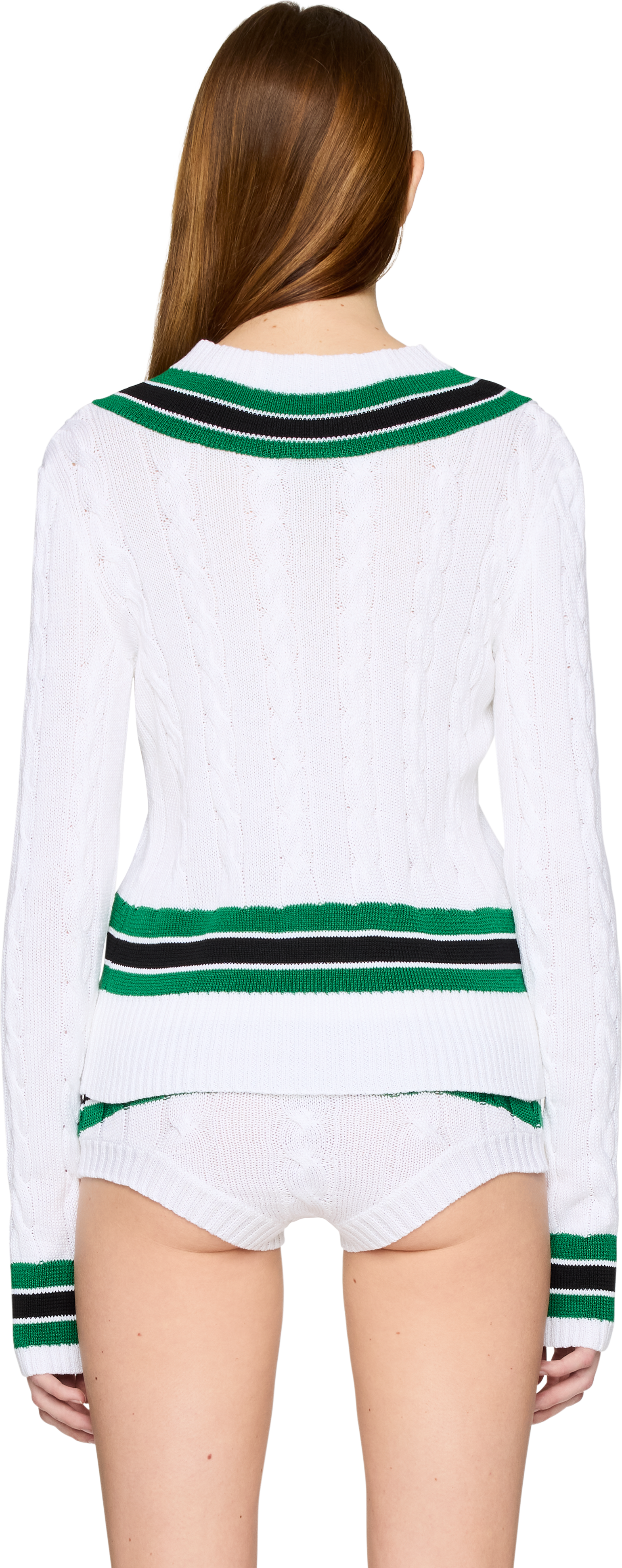 LAURA ANDRASCHKO Knitted Tennis Sweater