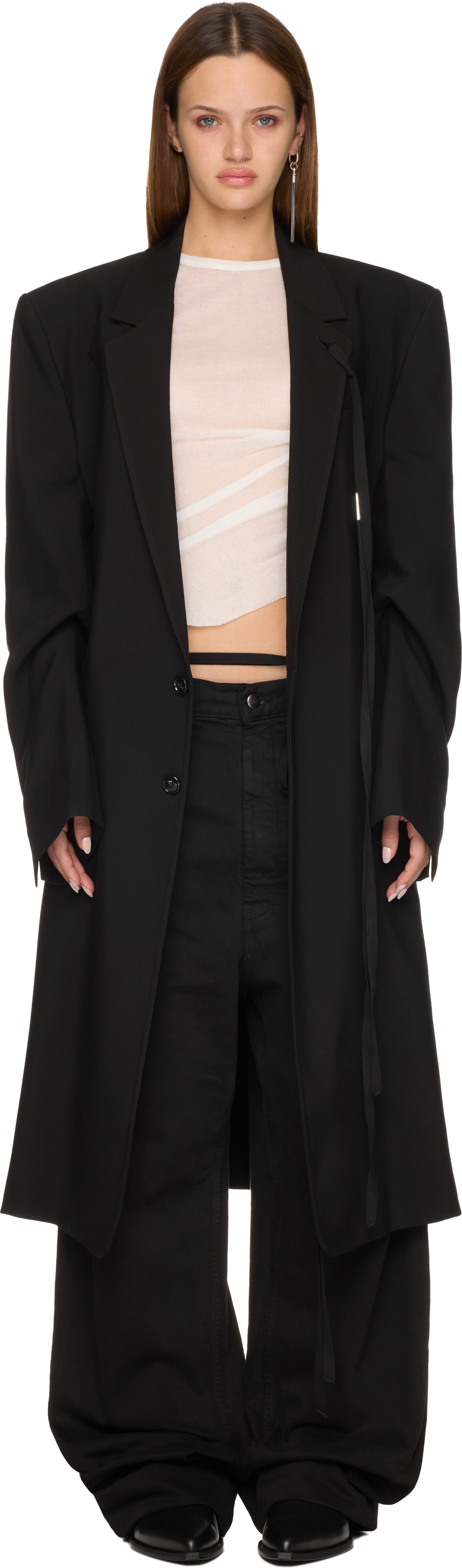 Ann Demeulemeester Slouchy Long Jacket