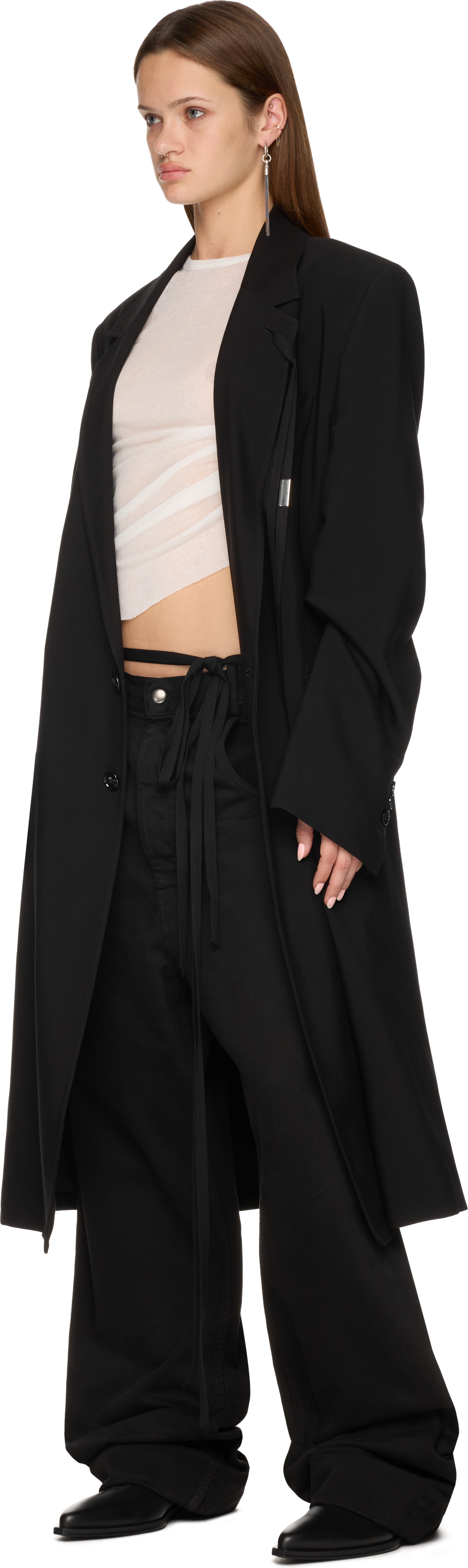 Ann Demeulemeester Slouchy Long Jacket