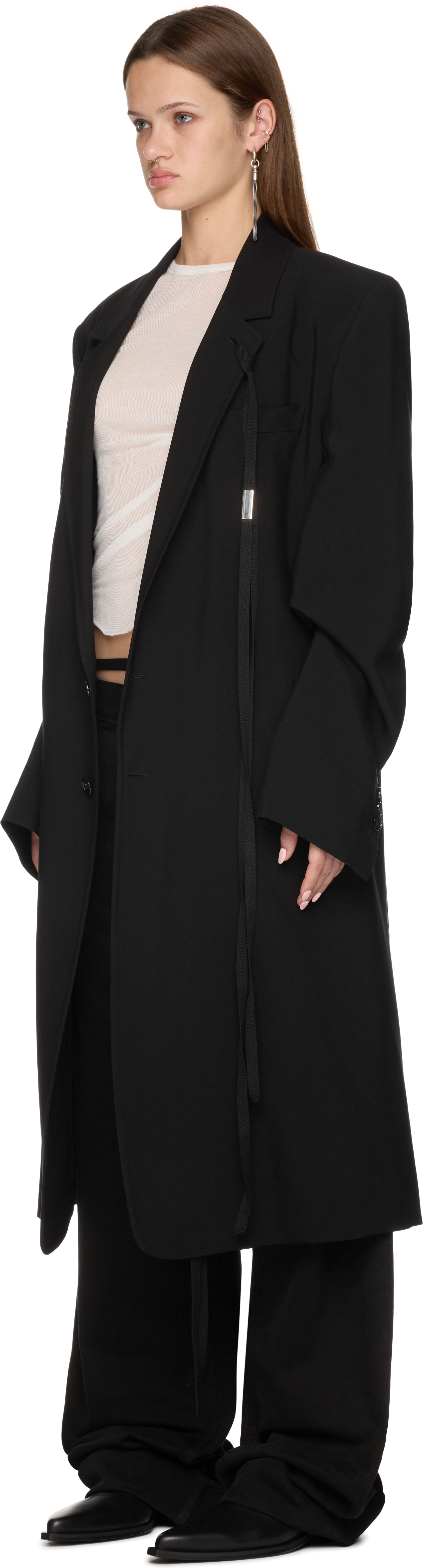 Ann Demeulemeester Slouchy Long Jacket