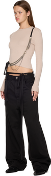 Ann Demeulemeester Kati Crew Neck Cropped Sweater