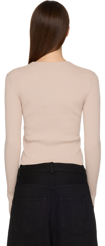 Ann Demeulemeester Kati Crew Neck Cropped Sweater