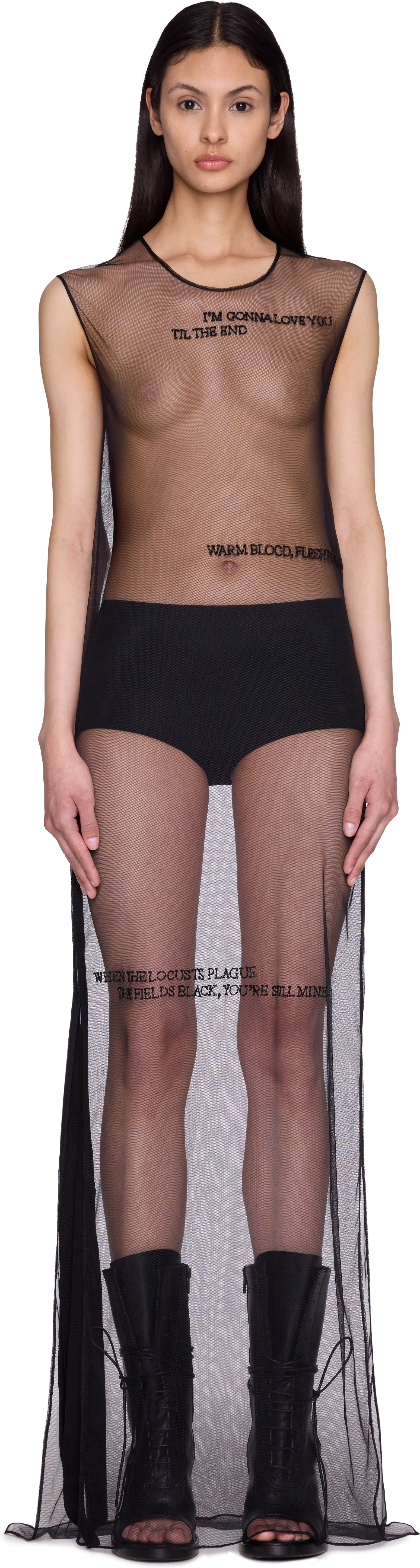 Picture of Seda Sleeveless "Till The End" Tulle Maxi Dress