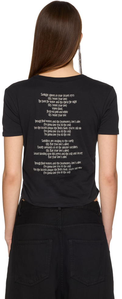 Ann Demeulemeester Georgette ''Till The End'' Micro T-Shirt