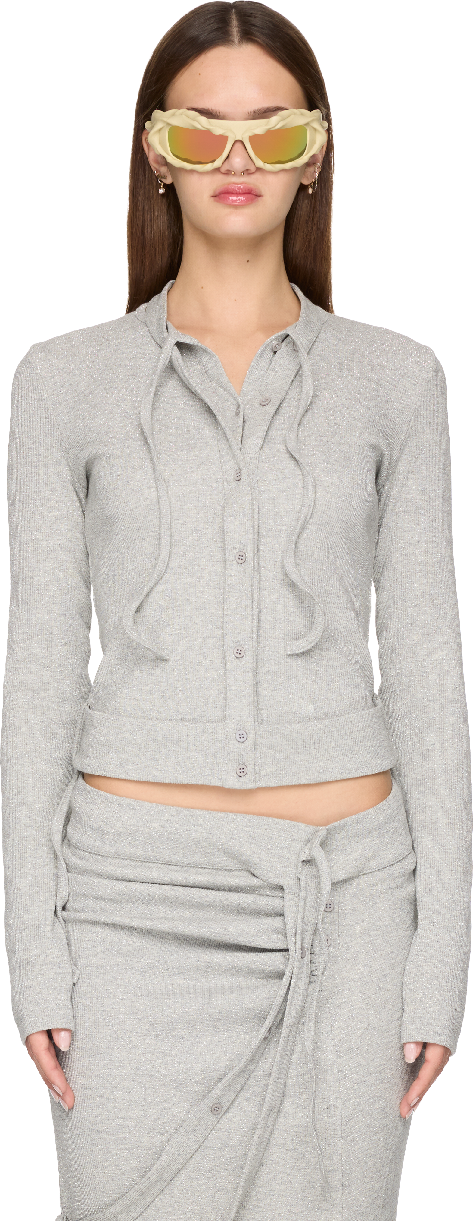 Ottolinger Double Closure Rib Cardigan