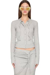 Picture of Double Closure Rib Cardigan