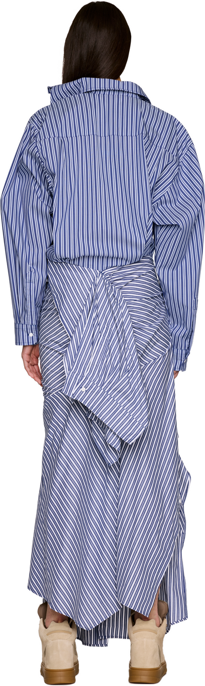Ottolinger Striped Deconstructed Shirting Maxi Dress