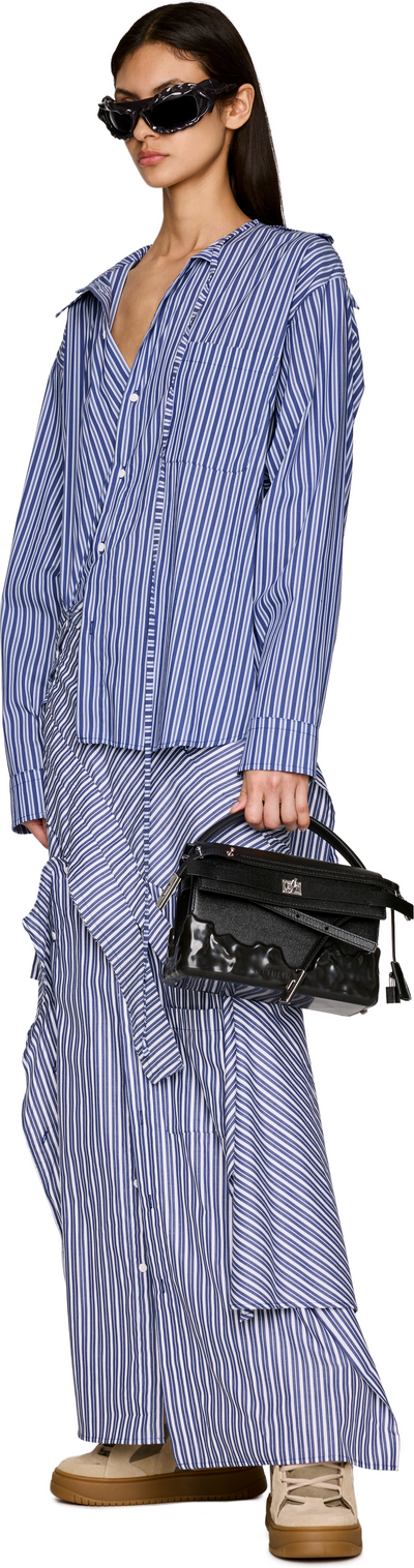 Ottolinger Striped Deconstructed Shirting Maxi Dress