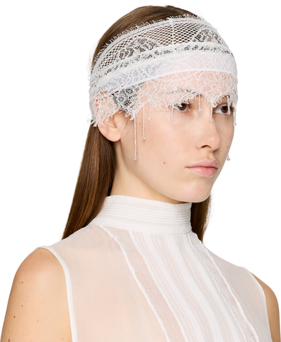 Ann Demeulemeester Klas Embroidered Lace Cap