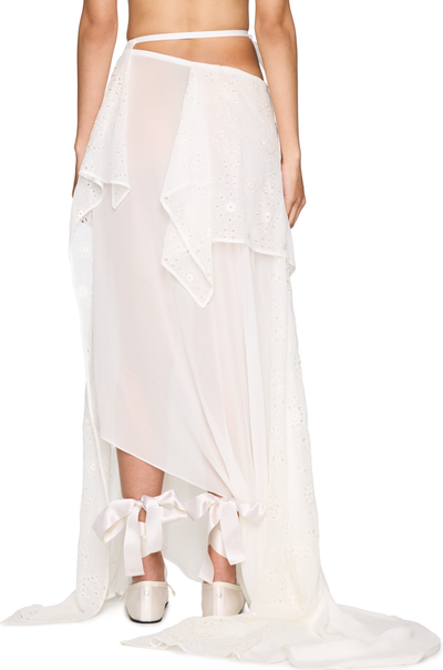 Ann Demeulemeester Sirka Deconstructed Asymmetric Long Skirt