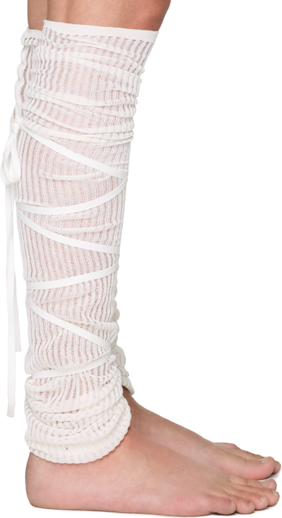 Ann Demeulemeester Adel Open Rib Leg Warmers