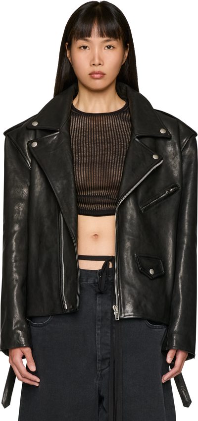 Ann Demeulemeester Flavia Perfecto Leather Jacket