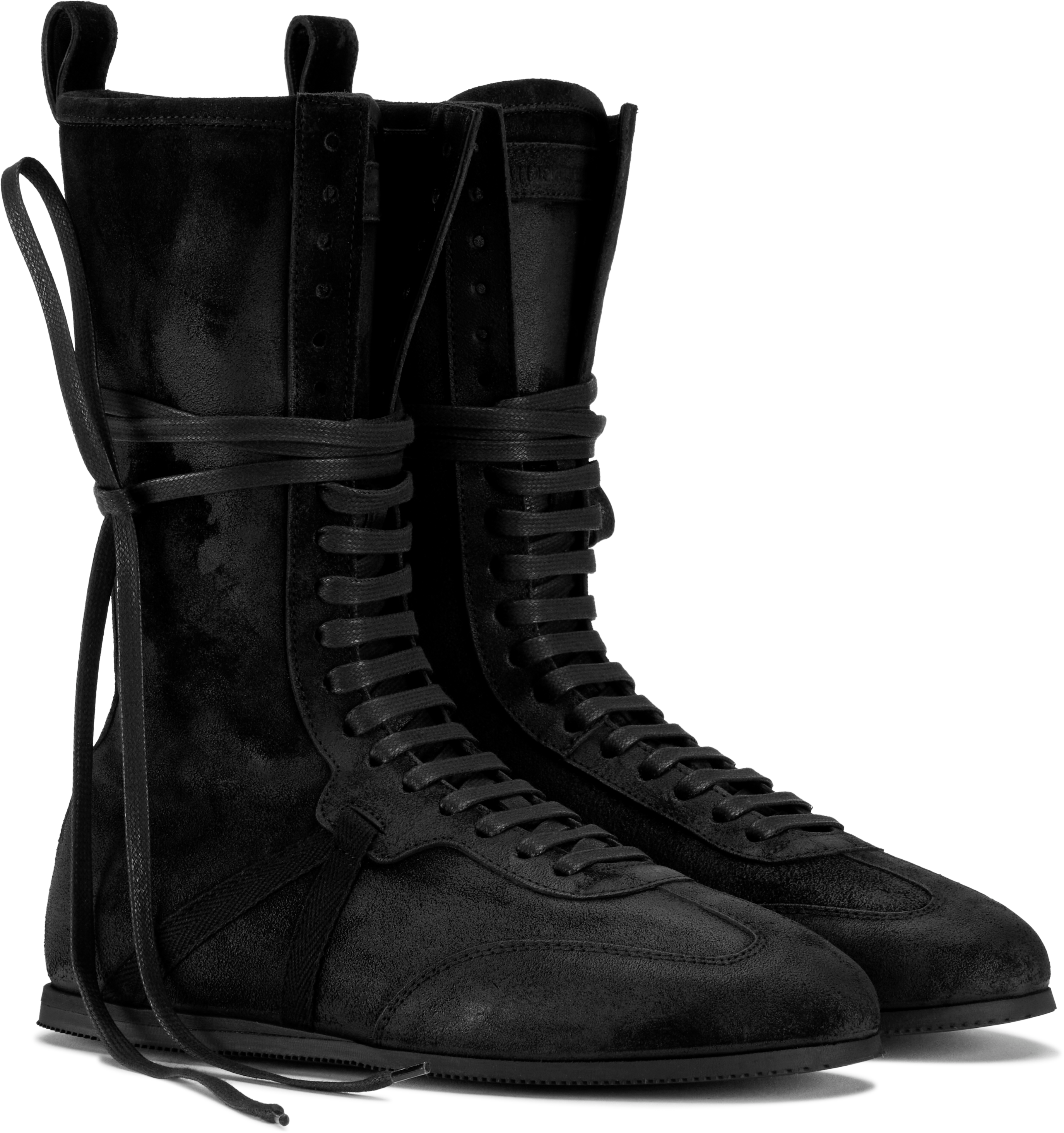 Ann Demeulemeester Fides High-Top Boxing Sneakers
