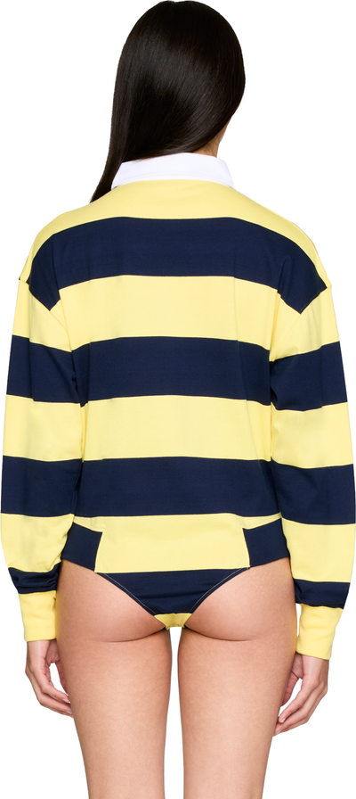 Coperni Striped Polo Bodysuit