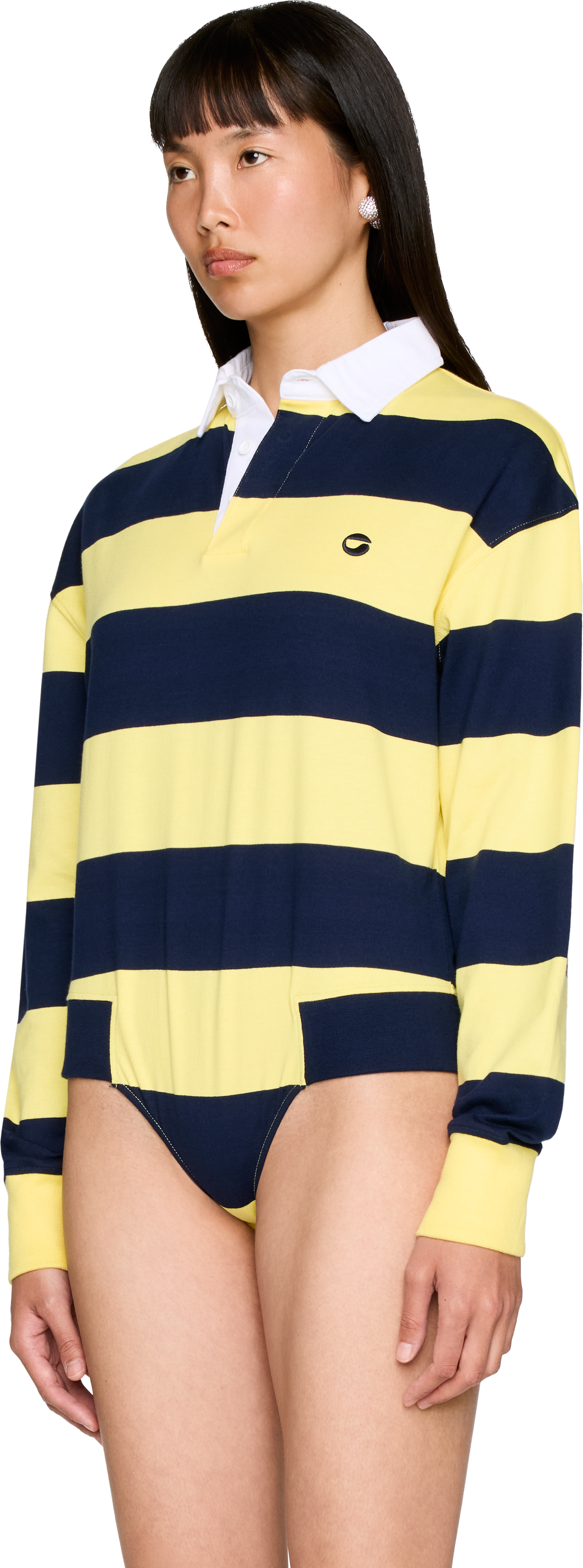 Coperni Striped Polo Bodysuit