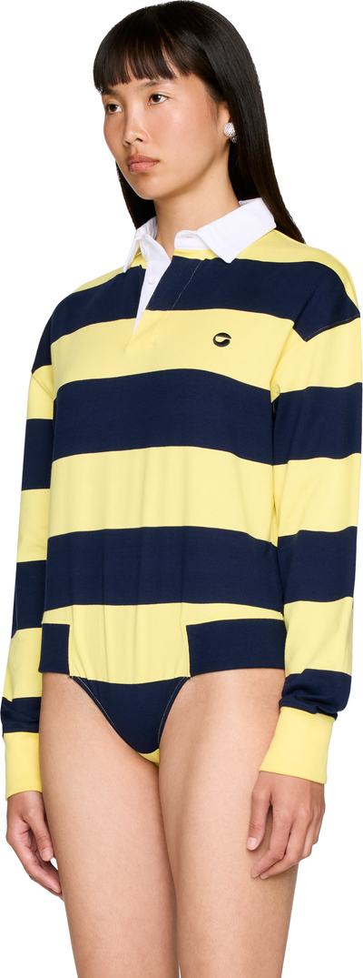 Coperni Striped Polo Bodysuit