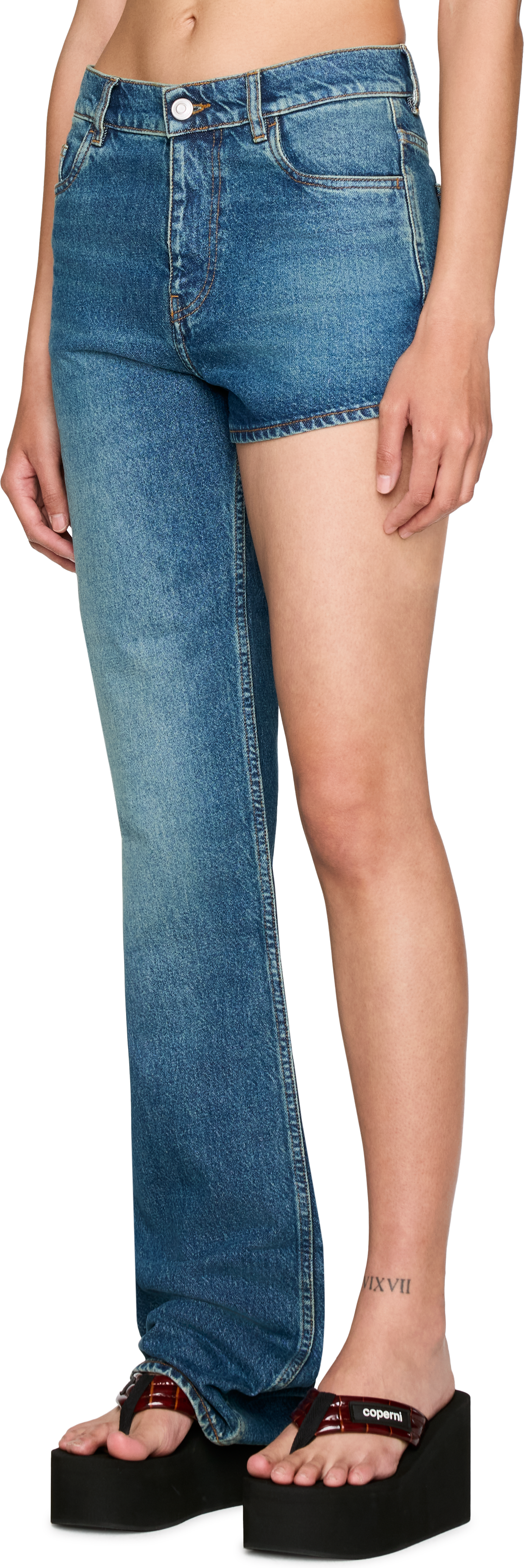 Coperni One-Leg Denim Jeans