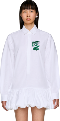 Picture of Gathered Hem Shirt Mini Dress