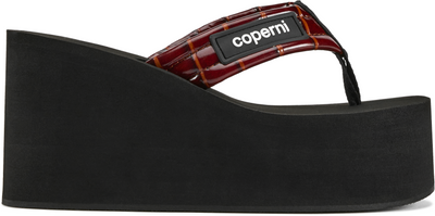Coperni Croco Branded Wedge Sandal