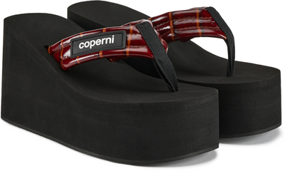Coperni Croco Branded Wedge Sandal