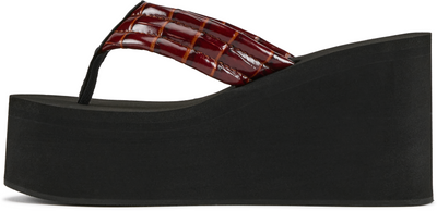 Coperni Croco Branded Wedge Sandal