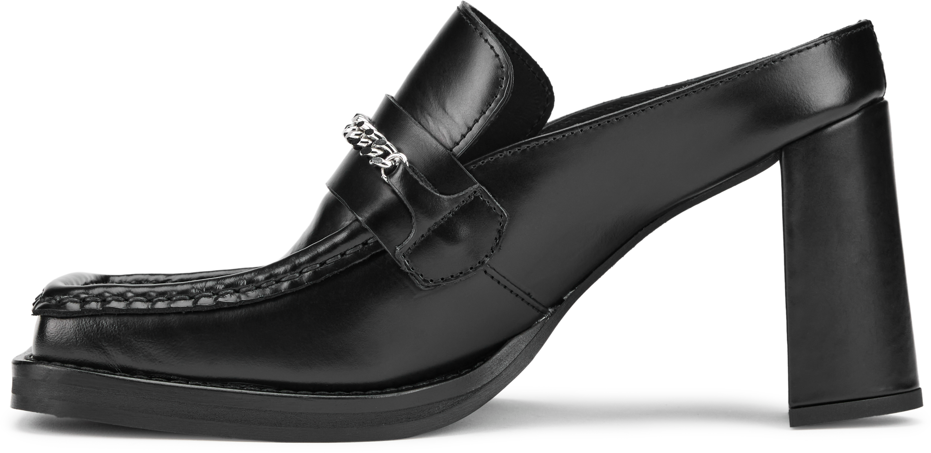 Martine Rose Square Toe Heeled Loafer