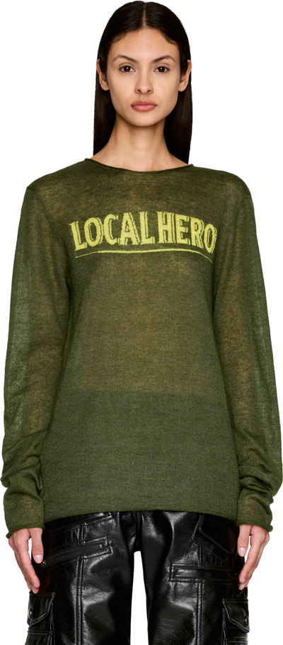 Martine Rose Local Hero Fine Intarsia Sweater