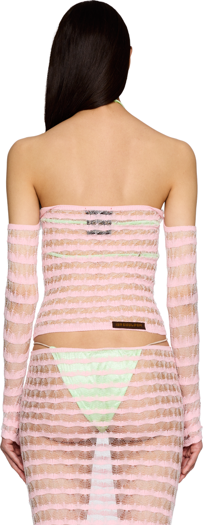 Isa Boulder Allea Lace Off Shoulder Top With Sleeves