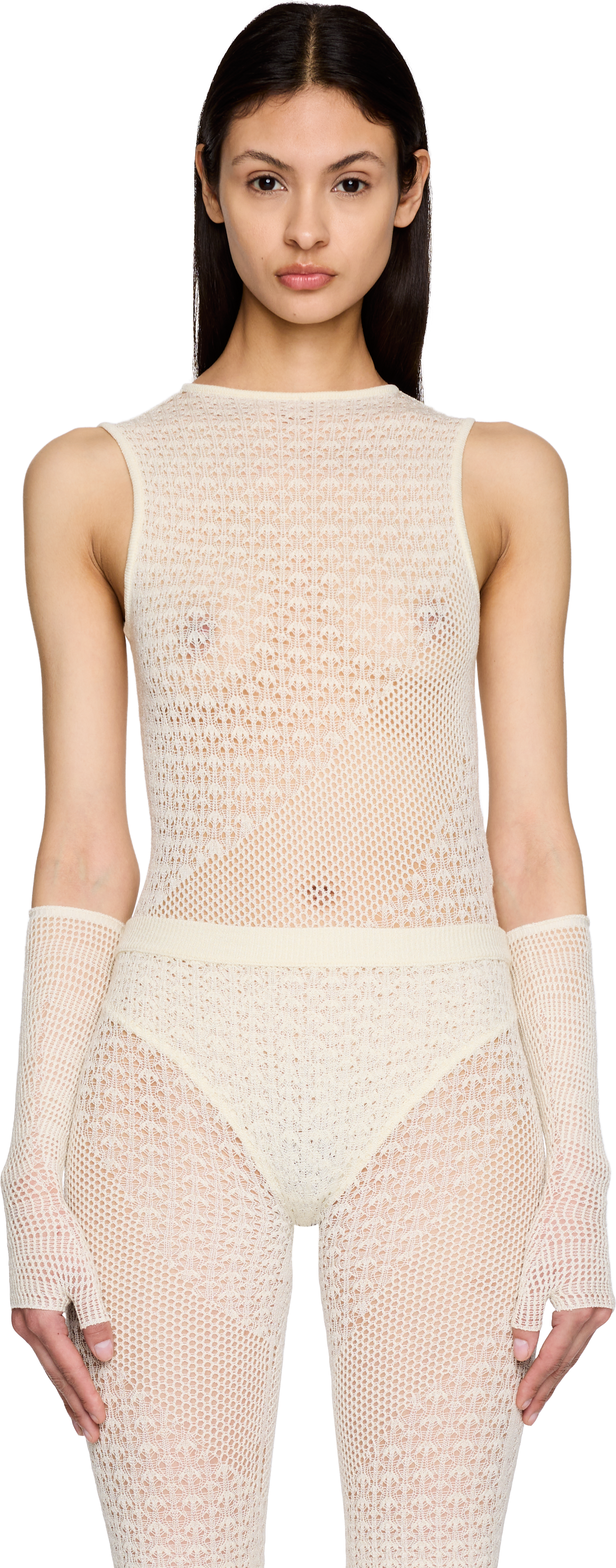 Picture of Rib-Knit Halter Bodysuit