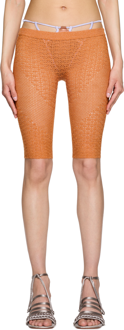 Isa Boulder Lace Trimmed Biker Shorts