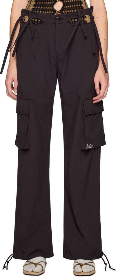 Rui Embroidery Cutout Cargo Pants