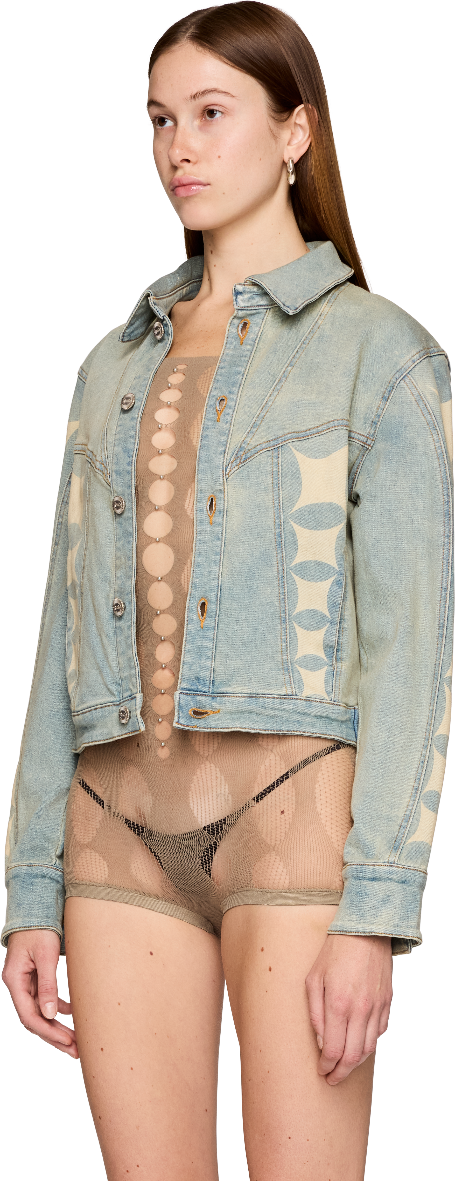 Rui Denim Print Jacket