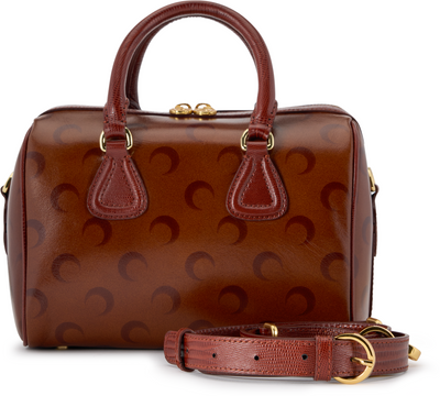 Marine Serre Moon Airbrushed Leather Strike Crossbody Bag