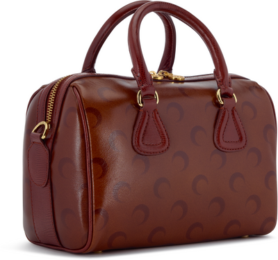 Marine Serre Moon Airbrushed Leather Strike Crossbody Bag