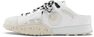 Marine Serre Suede Leather MS Rise Tyko Mules