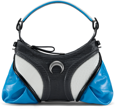 Marine Serre Lizard Printed Leather Futura Mini Handbag